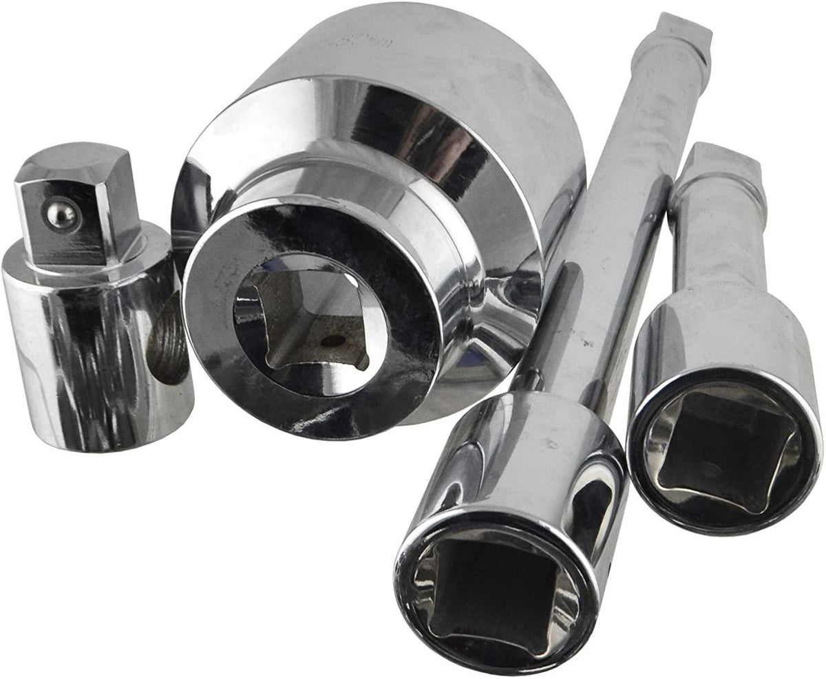 AB Tools-US Pro 1" Drive Metric Socket and Accessory Set Kit 36mm - 80mm 6 Sided 21pc