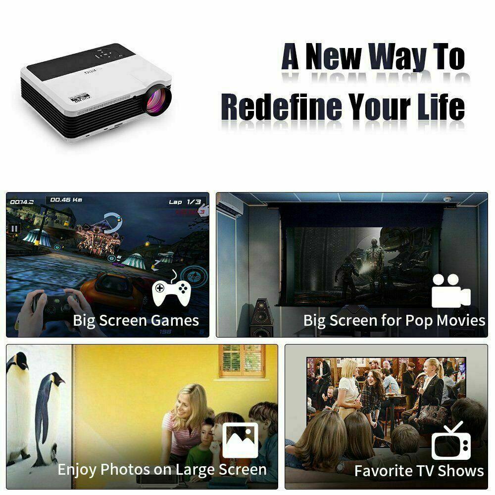 led proyector hd wifi smart projector android bt airplay for iphone hdmi usb tv
