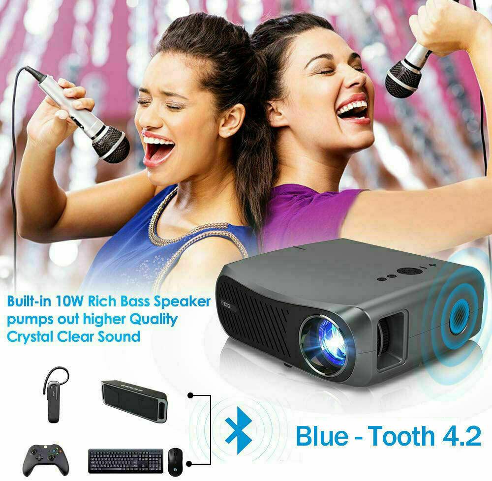 8500lm smart tv projector 5g wifi 4k home theater movie bt office airplay apps