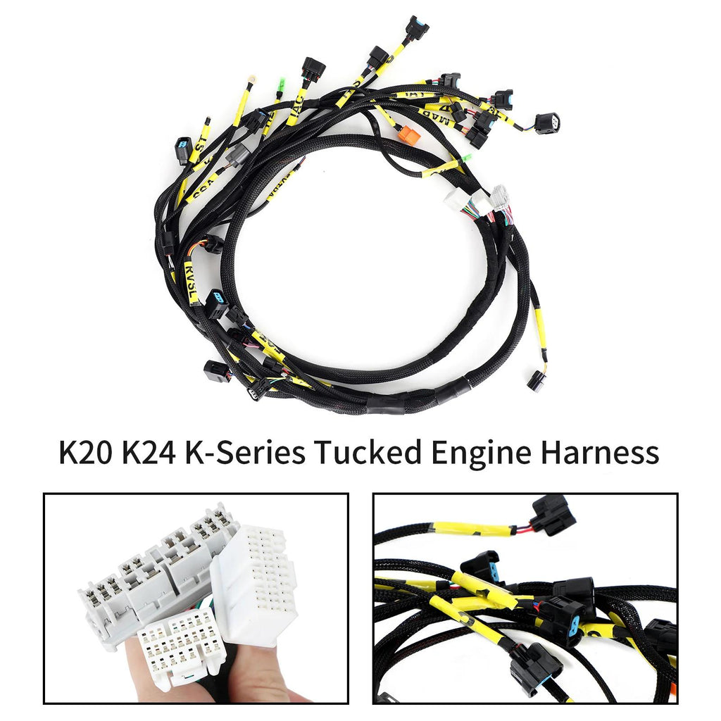 K20 K24 K-Series Tucked Engine Harness For Honda Acura K-Swap Integra CRX Generic