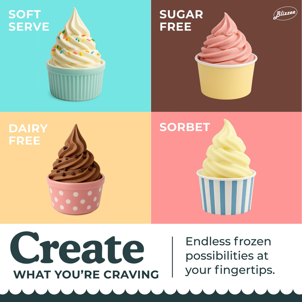 Soft Serve Ice Cream Machine 1.25Qt | No Pre-Freezing Countertop Ice Cream Maker for Home | -In Compressor | Adjustable Hardness, LED Display | Frozen Yogurt, Gelato, Dairy Free