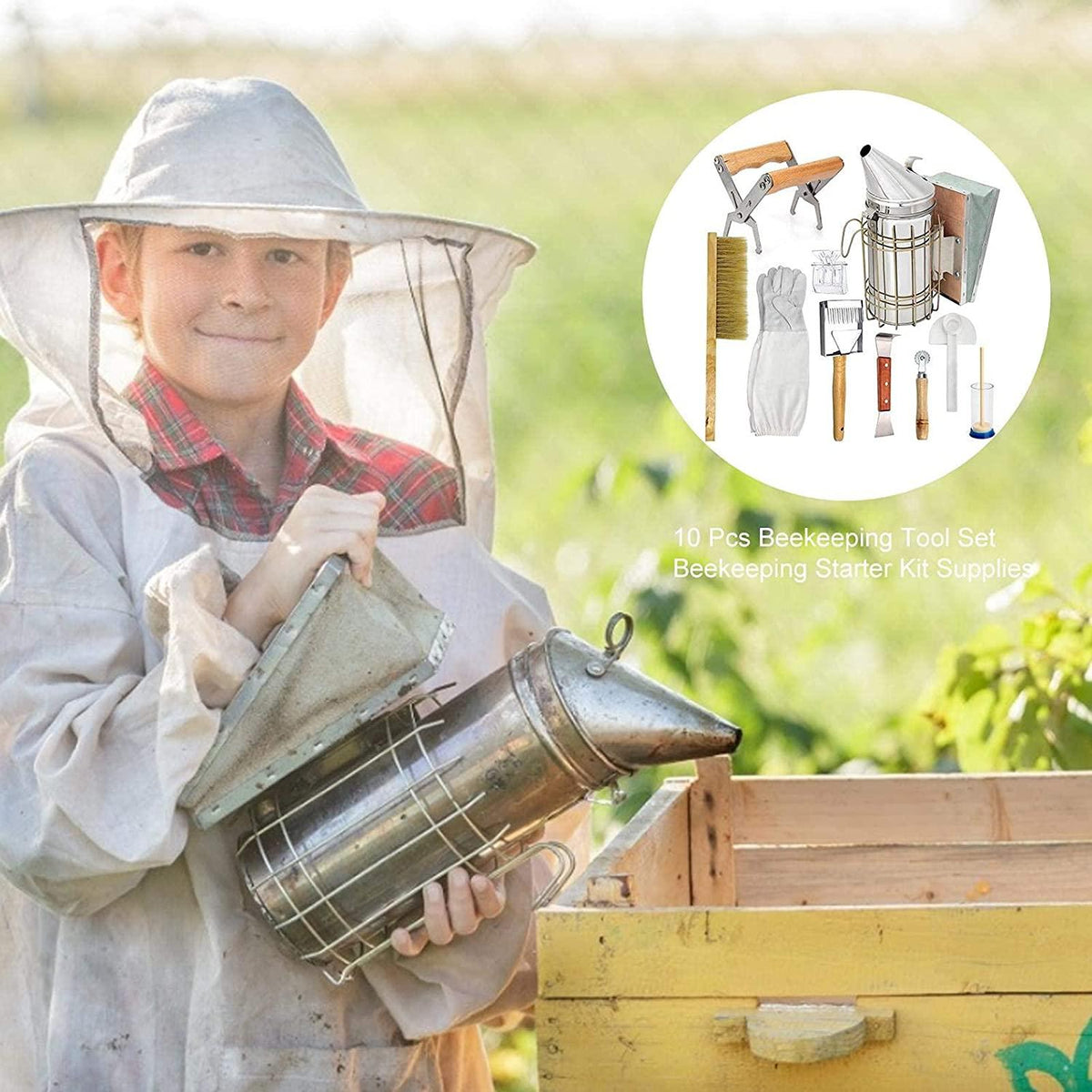 sifanhao beekeeping tools kit beekeeping supplies beekeeper beekeeping tools essential bee supplies 10 piece beekeeping supplies kit beekeeper beekeeper