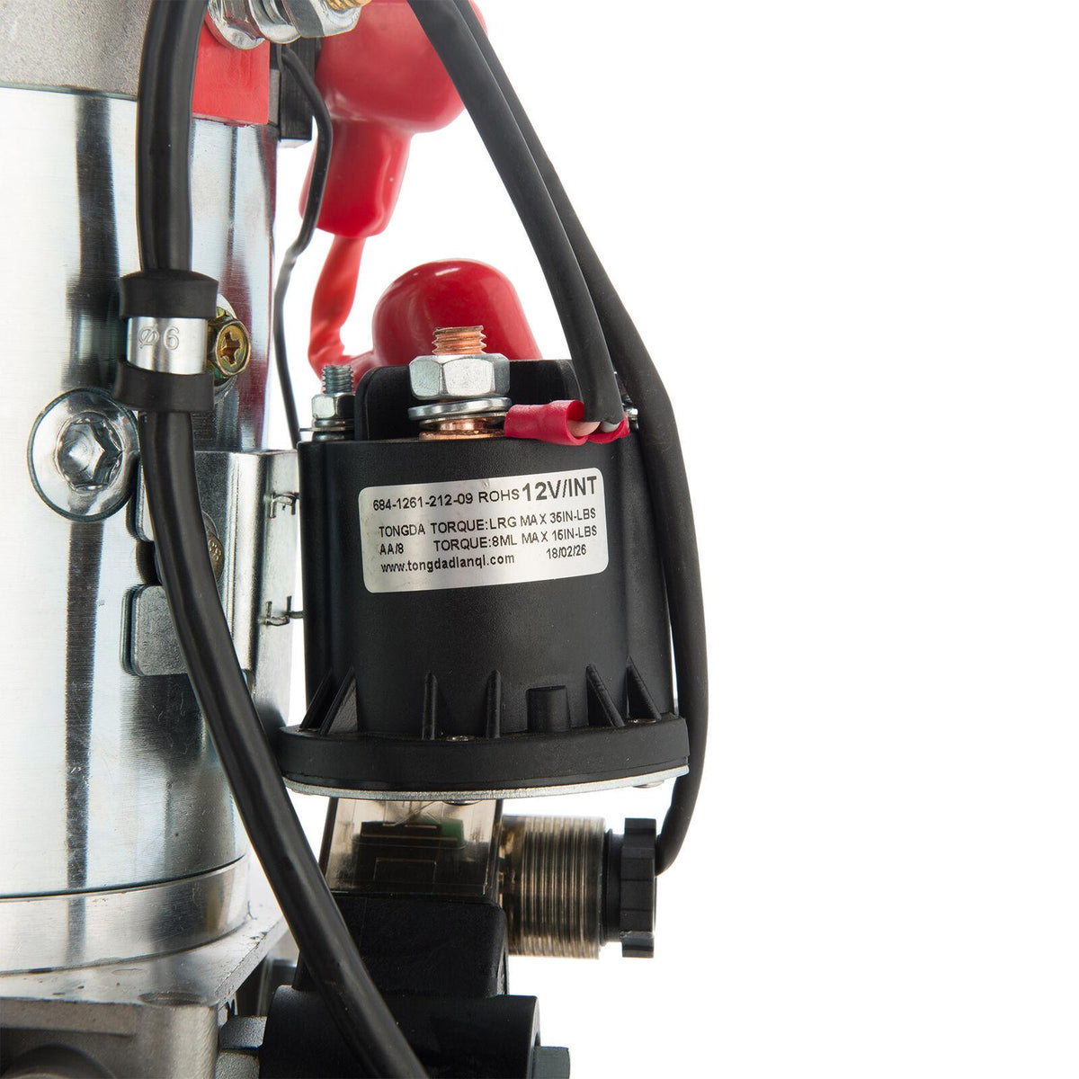 12 Volt Single Acting Hydraulic Pump for Dump Trailer 10 Quart Metal Reservoir