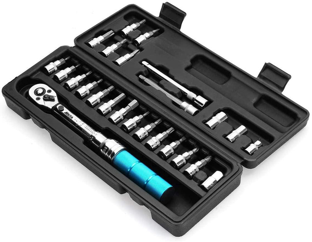 LONGJUAN-C Tool 2-14NM 1/4 Inch Bits-Alloy Steel Bicycle Drive Torque Wrench Key Tools Wrenche Socket Set Universal Hand Tools Wrench