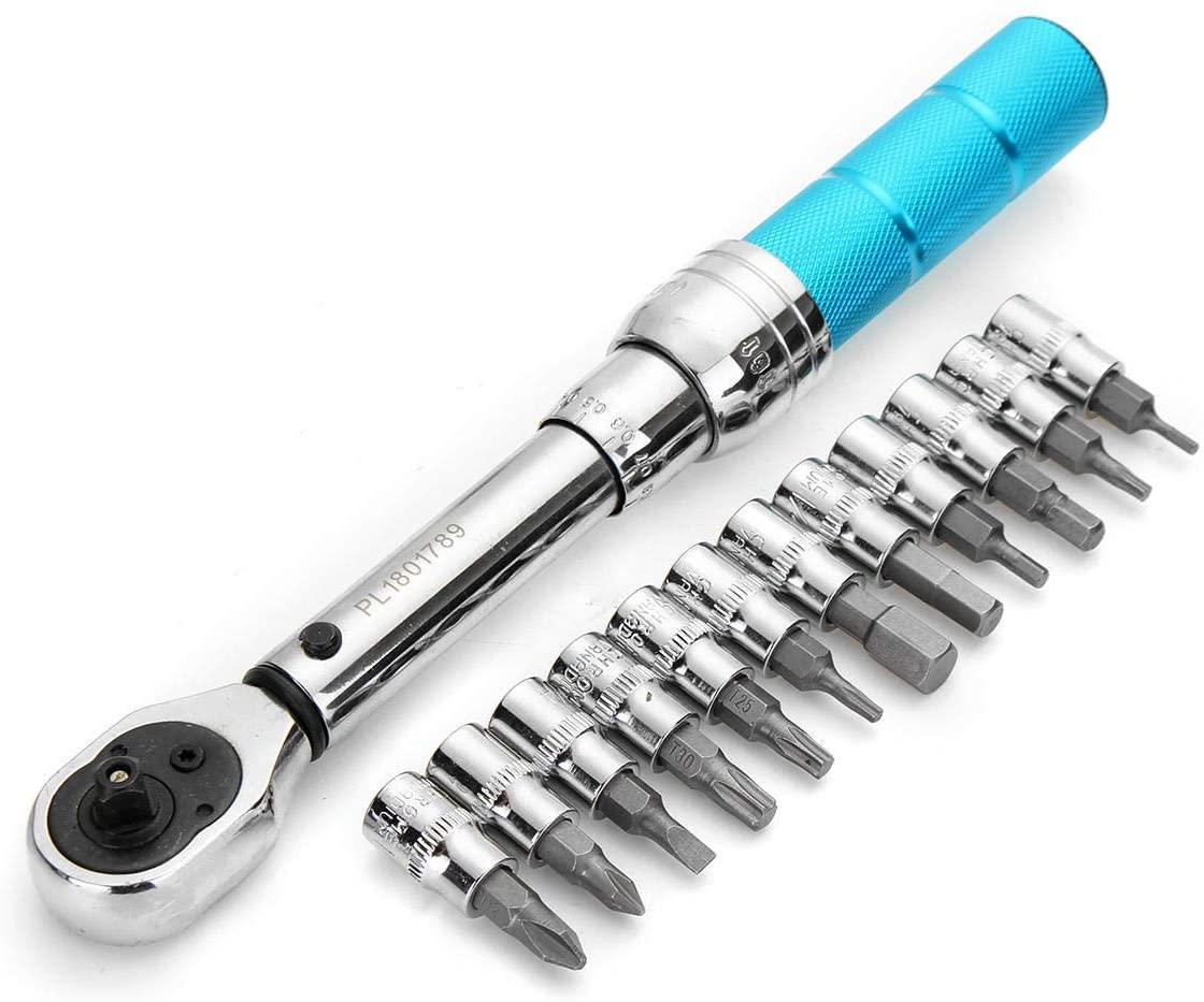 W-SHTAO Wrenches 2-14NM 1/4 Inch Bits-Alloy Steel Bicycle Drive Torque Wrench Key Tools Wrenche Socket Set Universal Hand Tools Fix Tool