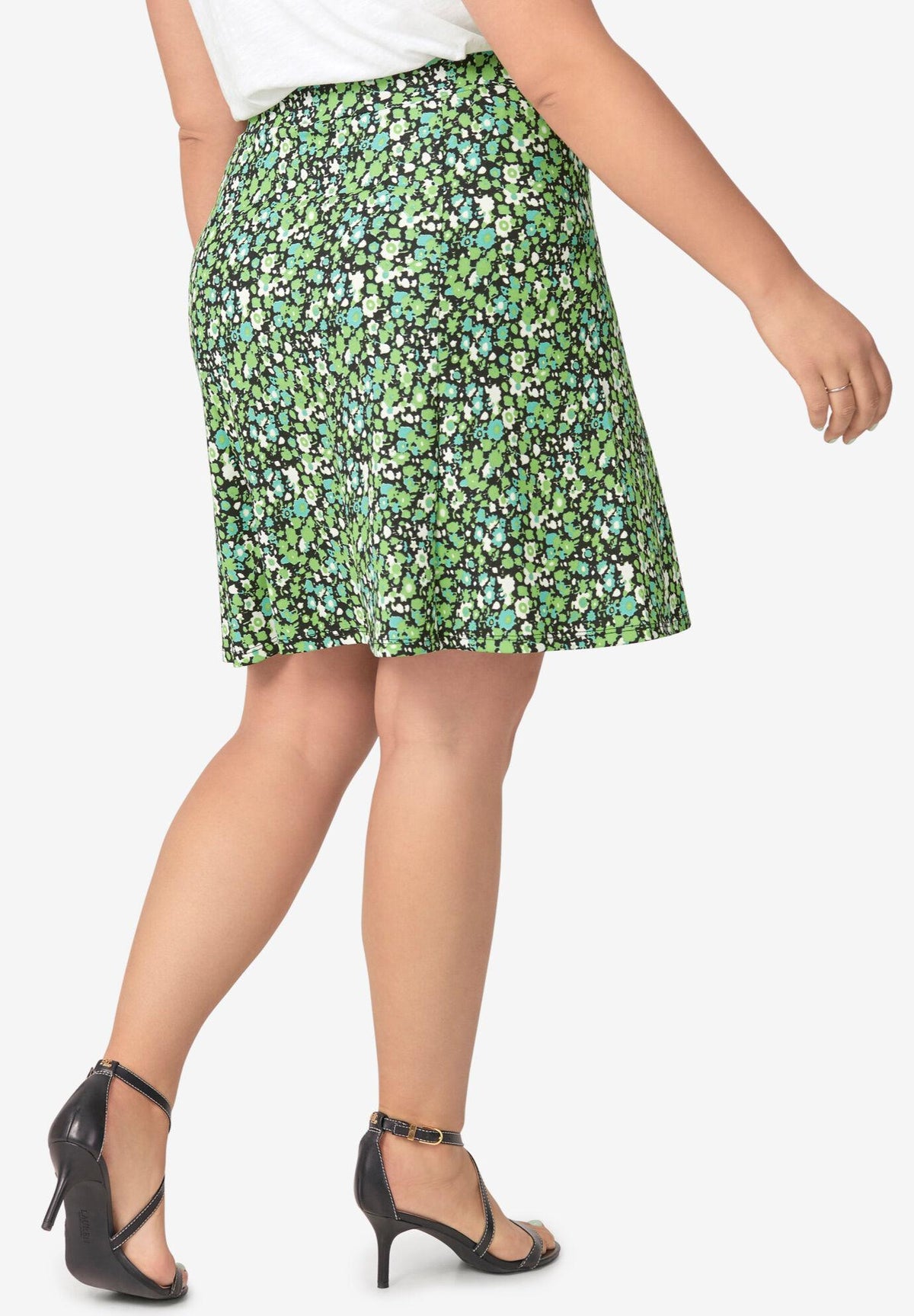 print a-line skirt