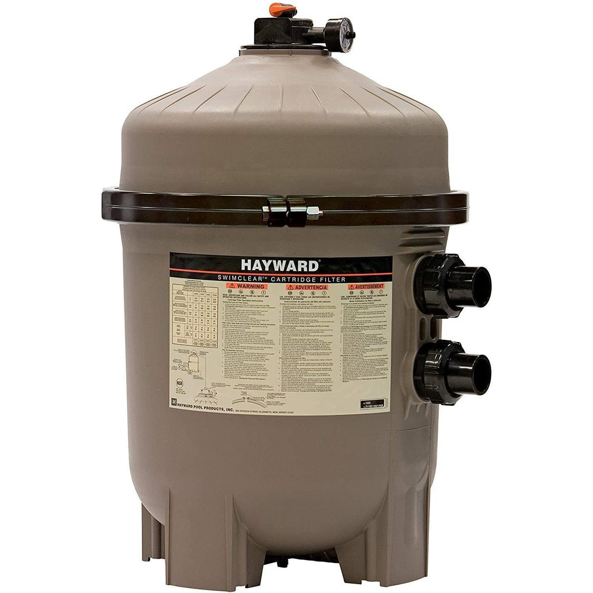 hayward w3de6020 pro-grid 60 sq. ft. de pool filter - limited warranty