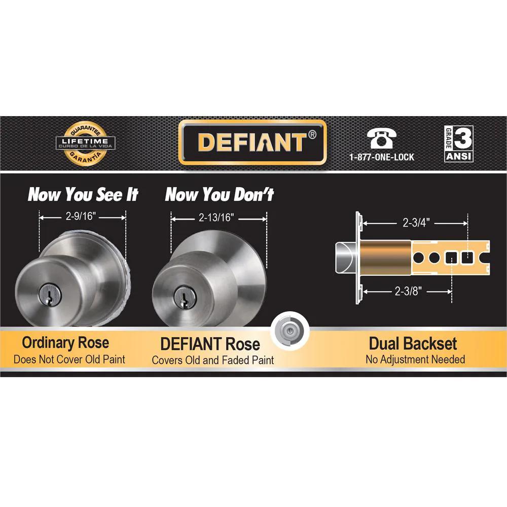 Naples Satin Nickel Left-Hand Dummy Door Lever