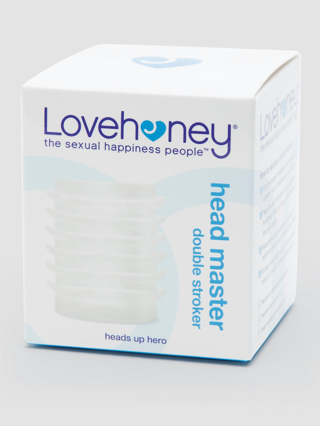Lovehoney Head Master Double Texture Blow Job Stroker, Clear