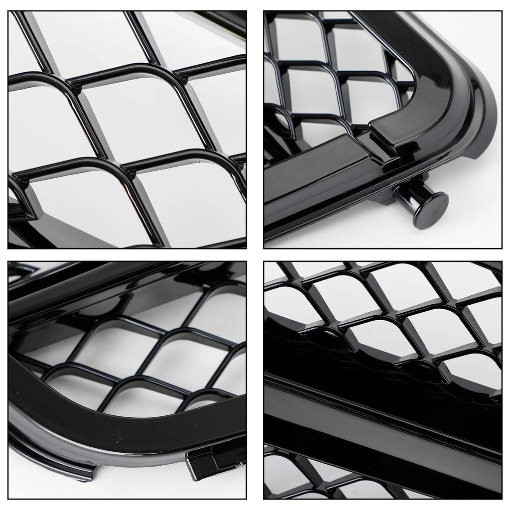 Benz C-Class W204 C300 C350 2008-2014 AMG Front Bumper Grille Grill w/LED Generic