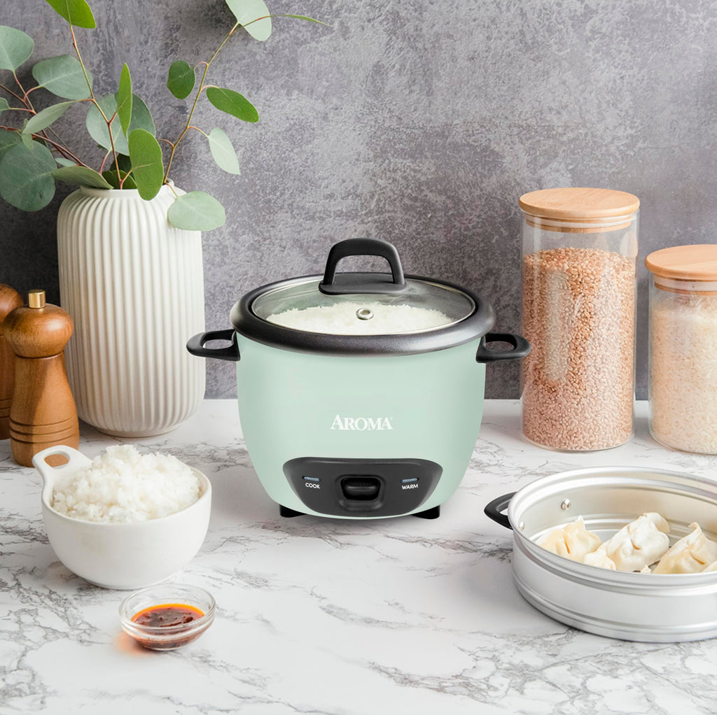 6-Cup (Cooked) / 1.5Qt. Rice & Grain Cooker (ARC-743-1NGBL), Light Blue
