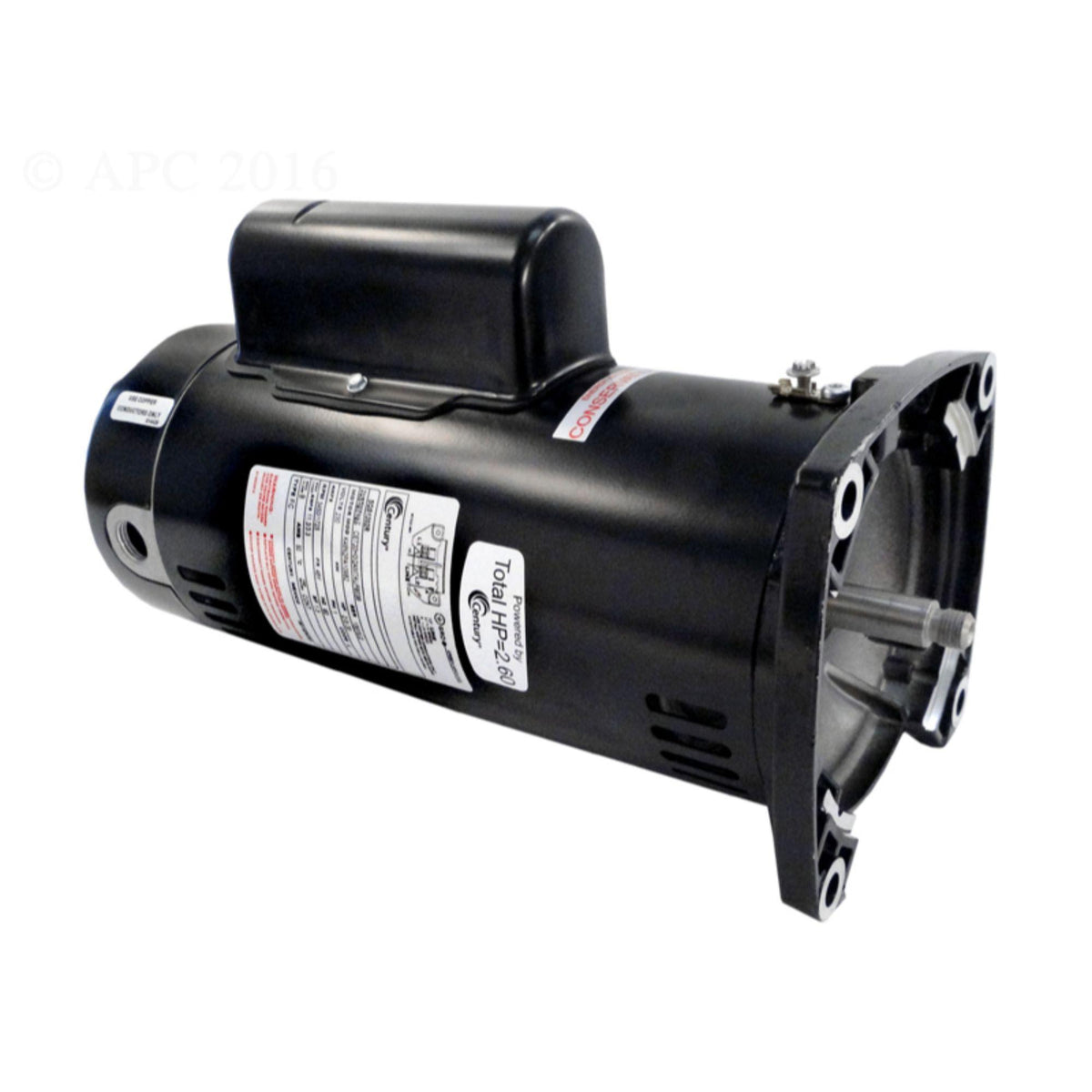 2 hp two speed flanged pool pump motor, 1.30 sf