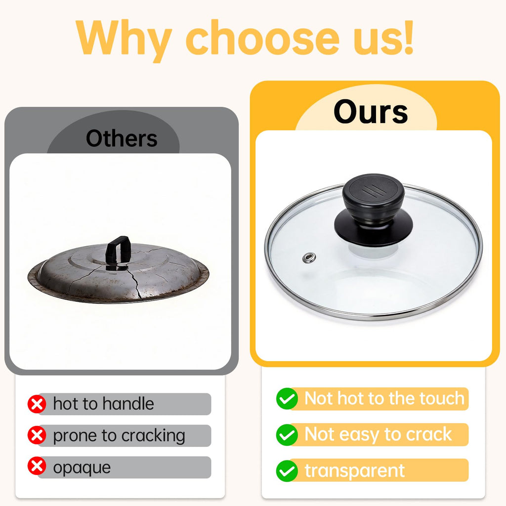 6.9in rice cooker tempered glass lid - compatible with  Rice Cooker （ARC-363NG）