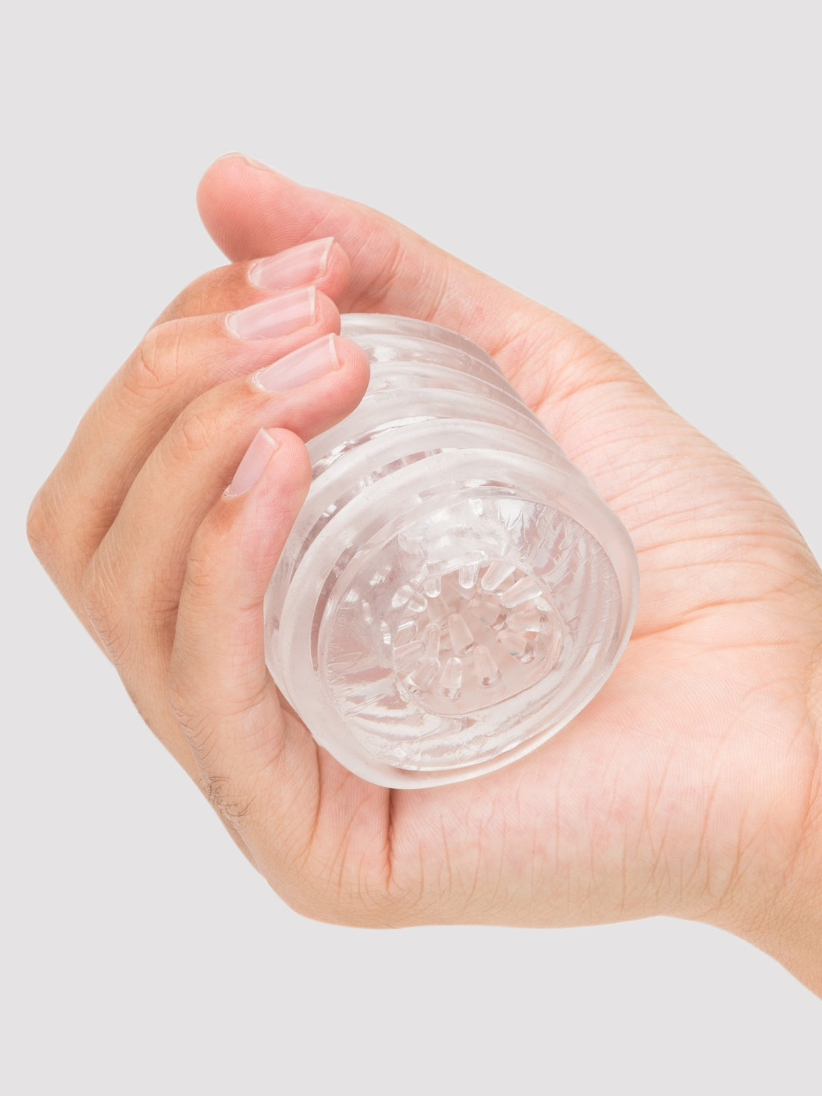 Lovehoney Head Master Double Texture Blow Job Stroker, Clear