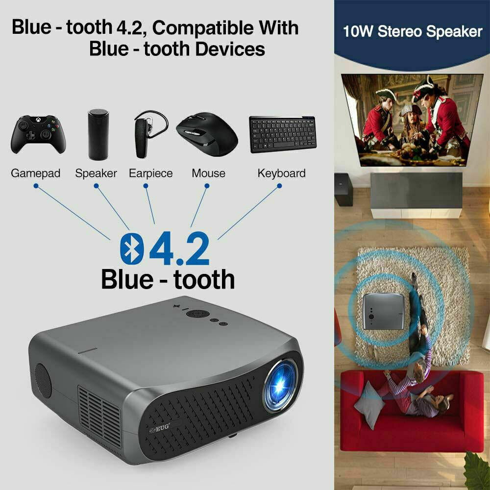 full hd wifi smart movie projector home theater proyector 1080p video tv youtube