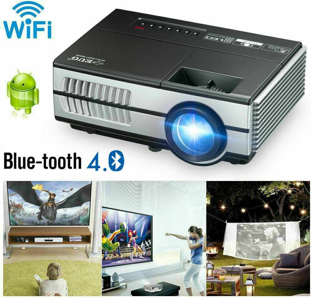 full hd wifi smart movie projector home theater proyector 1080p video tv youtube