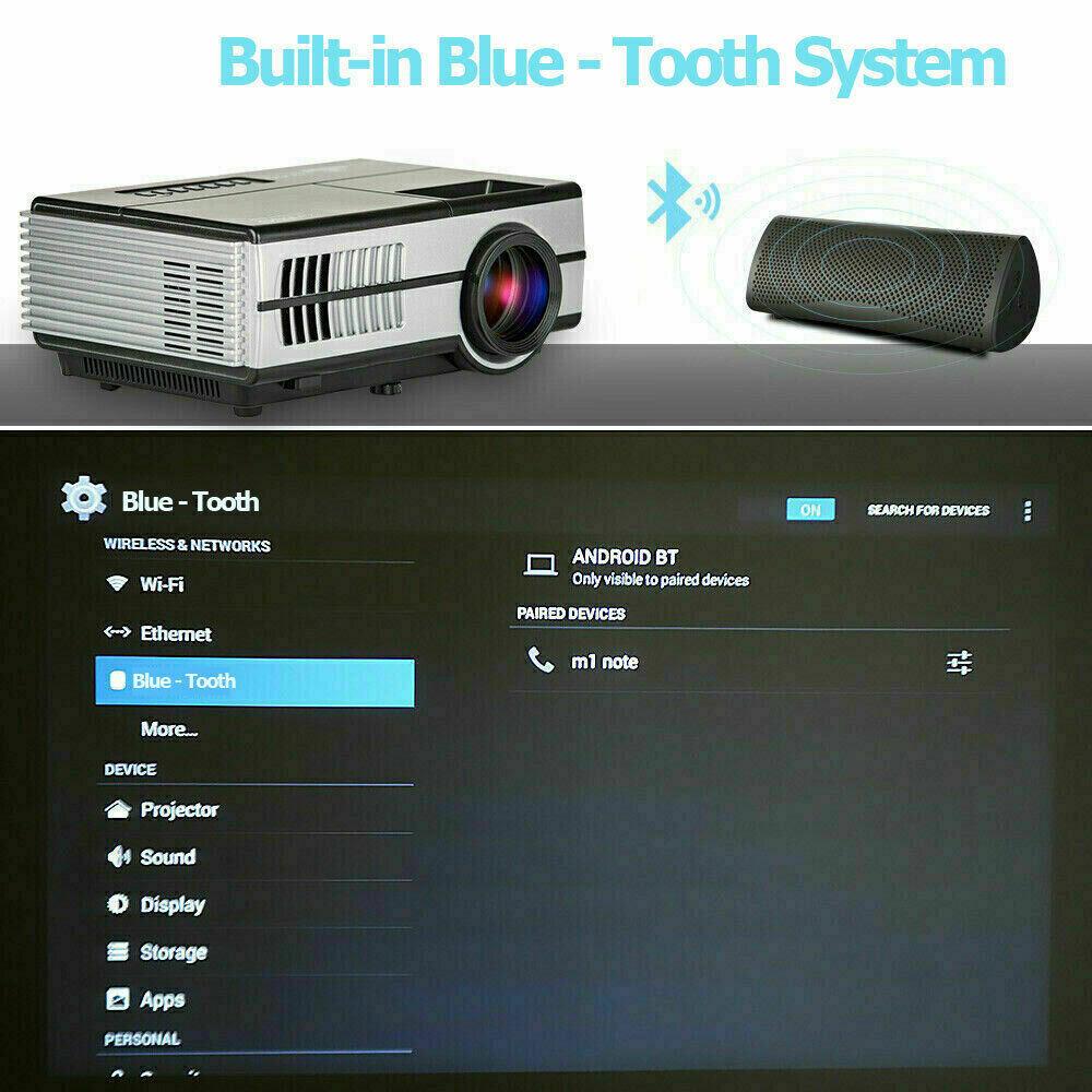 full hd wifi smart movie projector home theater proyector 1080p video tv youtube