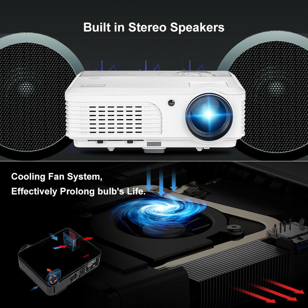 1280*800 android home theater projector movie game wireless hdmi airplay tv zoom
