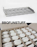 Factory Gas Grill Stainless 48"(4) Briquette Grate White Ceramic Briquette