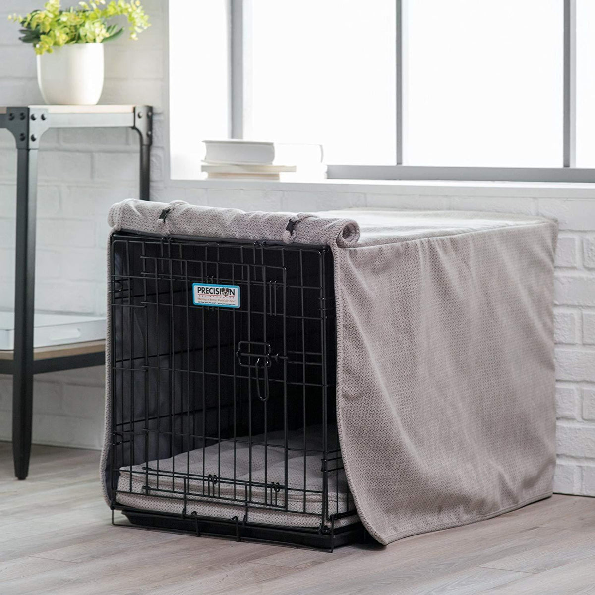 Bowsers Luxury Crate Cover, Medium, Herringbone