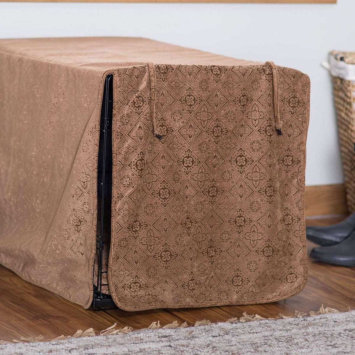 Bowsers Luxury Crate Cover, Medium, Herringbone