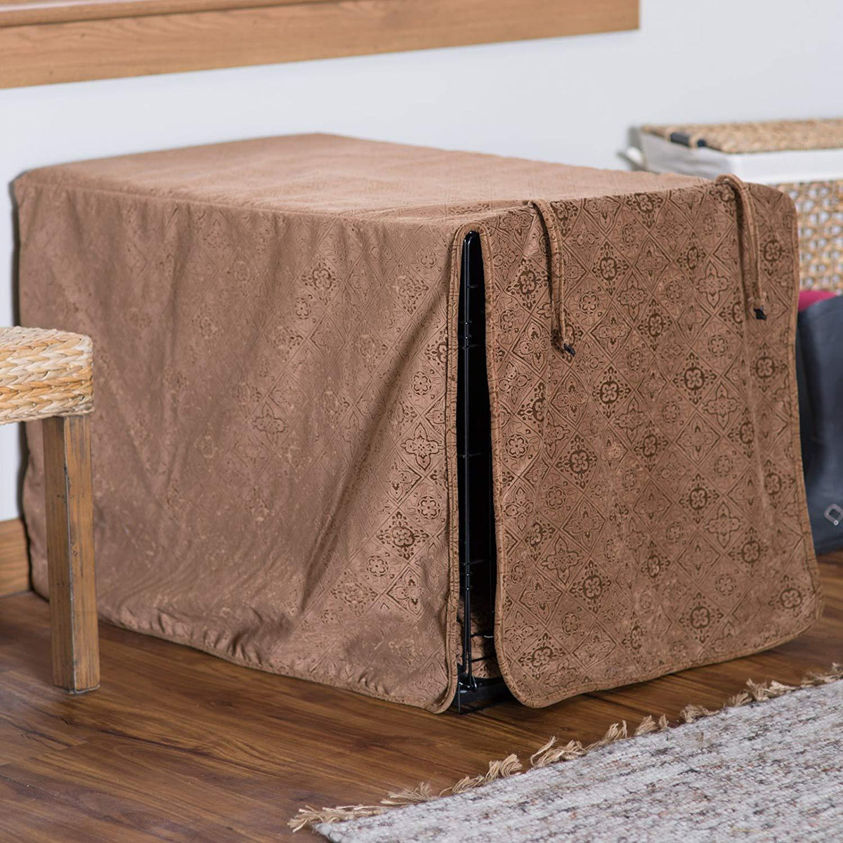 Bowsers Luxury Crate Cover, Medium, Herringbone