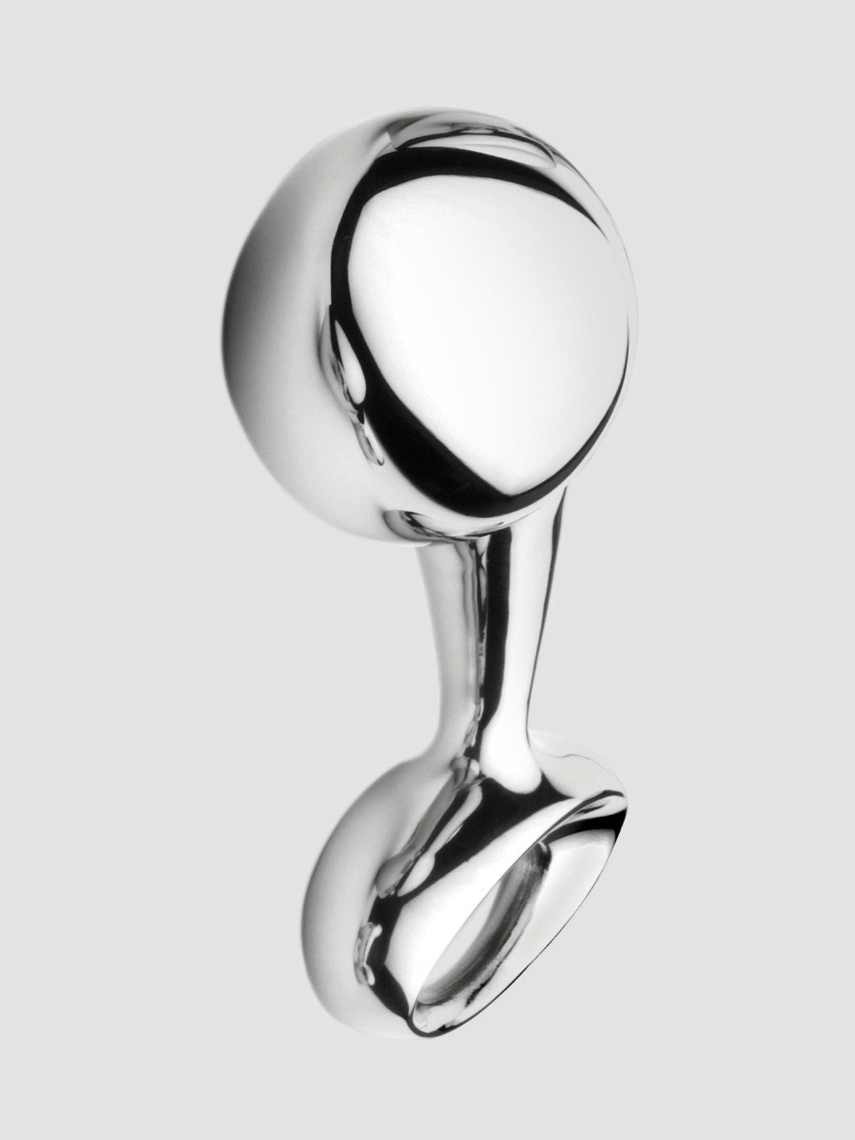 njoy Pure Plug Large Stainless Steel Butt Plug, Silver