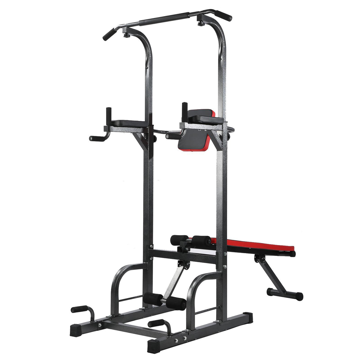 Zerodis Pull閳ユ唹ps Bar, Multifunction Pull閳ユ唹p Frame Bracket with Foldable Supine Position Plate Fitness Equipment Fitness Trainer