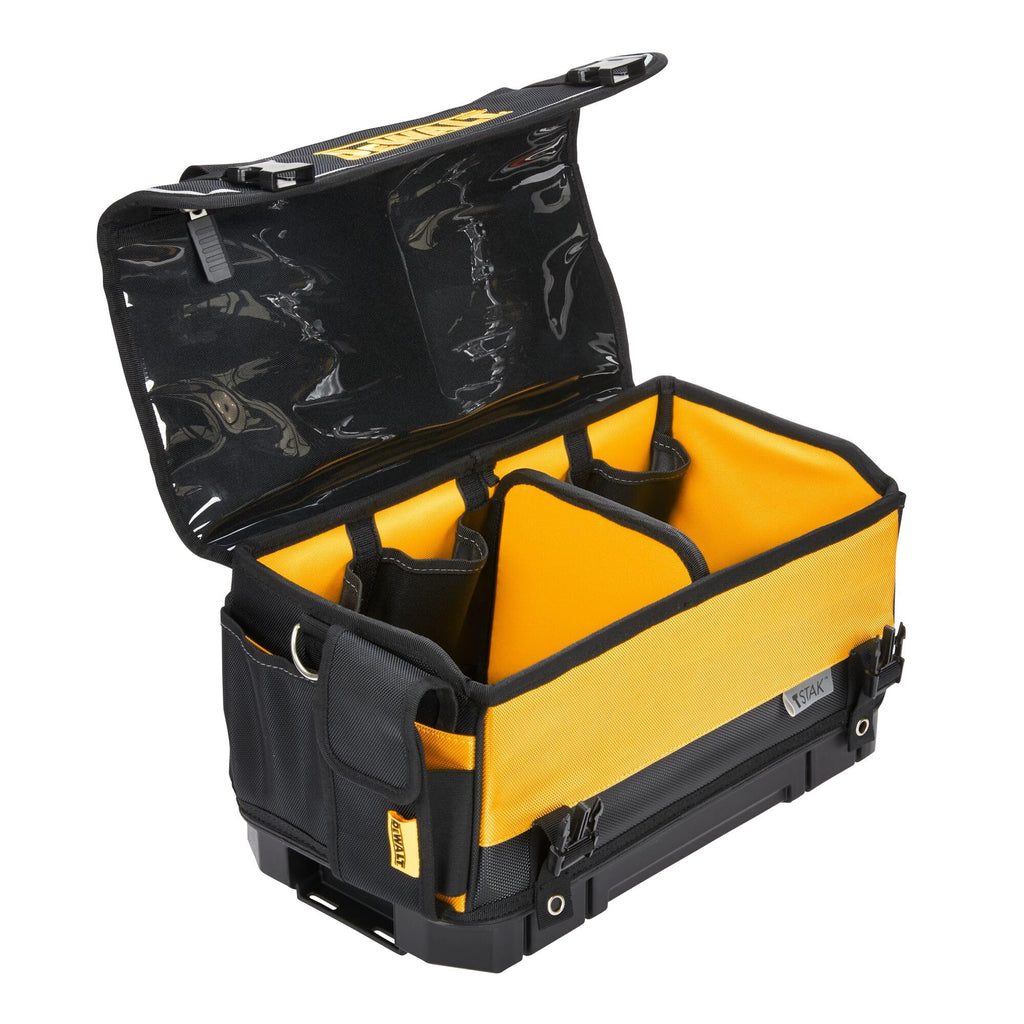 TSTAK Tool Bag, 16-inch Durable Tote with Tool Organizer and Hard Bottom (DWST17623)