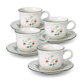 WinterberrySet of 4 Cups and Saucers