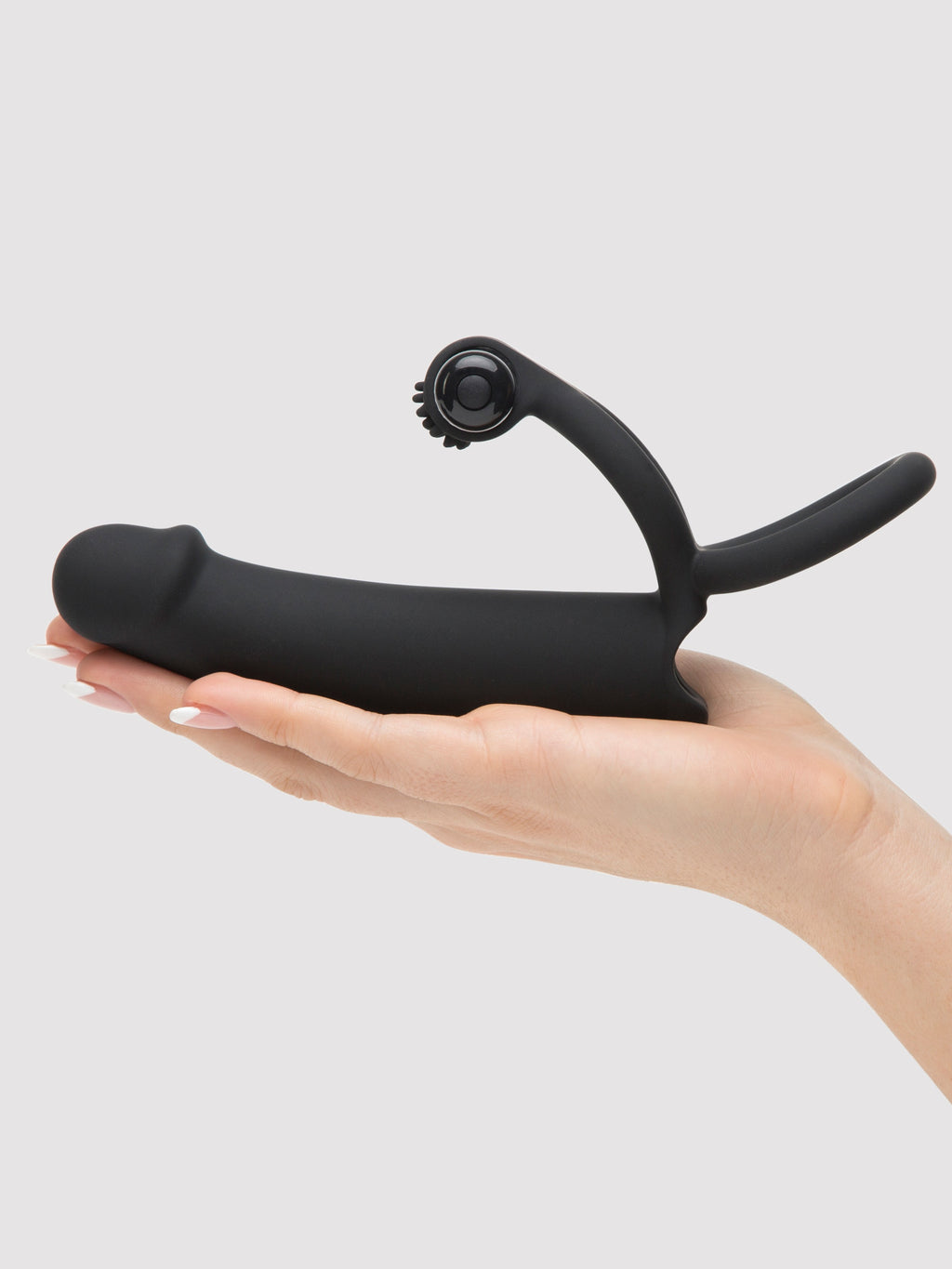 Lovehoney Double Fun Vibrating Double Penetration Strap-On, Black | Black