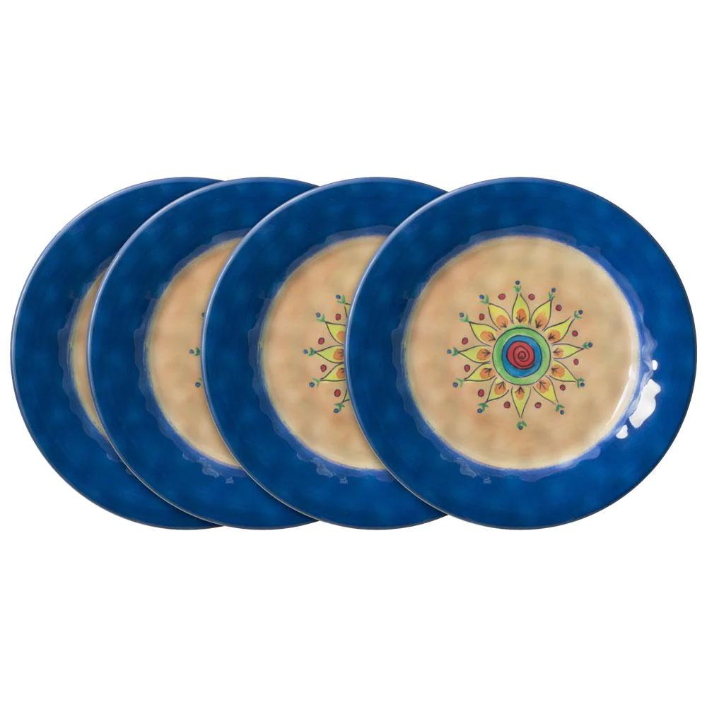 MerisellaSet of 4 Outdoor Melamine Dinner Plates