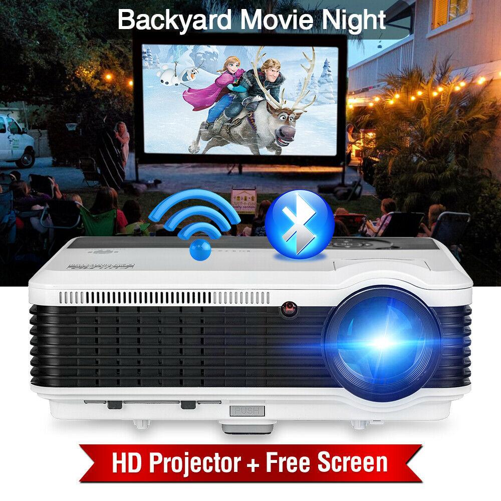 eug 7500:1 android bt wifi projector home theater proyector wireless tv netflix