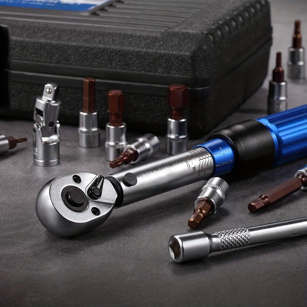 Torque Wrench 3/8'' 1/4''Square Drive Head Adjustable Torque Spanner 5-25N.m Hand Tools For Car Repair And Bike Repairing Square Drive Torque Key