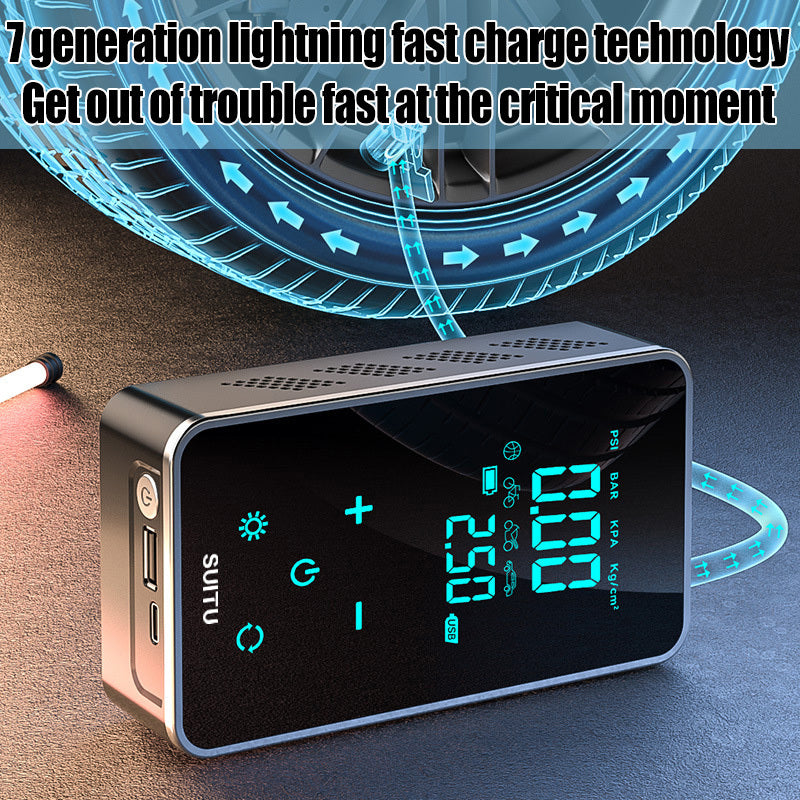 Portable Electrical Car Air Pump Mini Wireless Tire Inflatable Pump Inflator Air Compressor Pump For Car Motorcycle Bicycle Ball