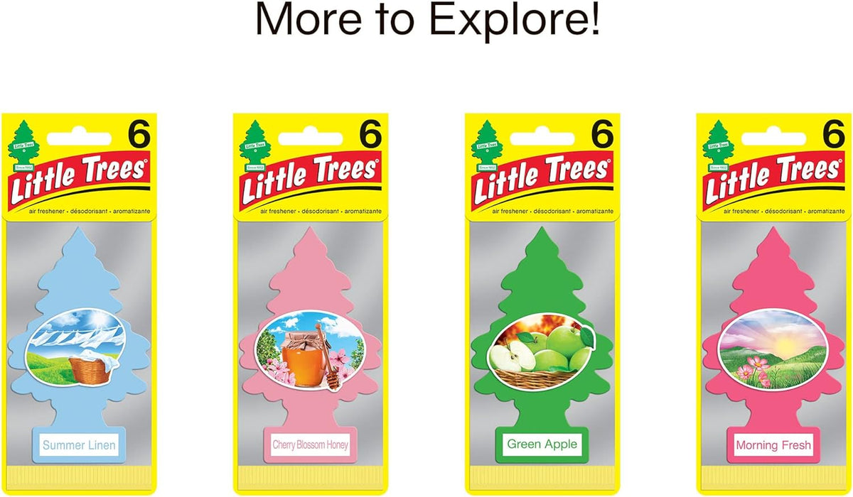 LITTLE TREES Air Fresheners Car Air Freshener. Hanging Tree Provides Long Lasting Scent for Auto or Home. Jasmin, 24 Air Fresheners