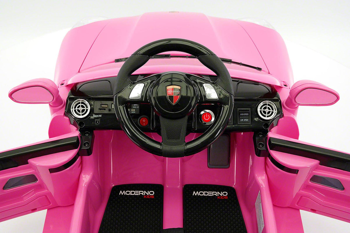 Kiddie Roadster 12V Kids Electric Ride-On Car with R/C Parental Remote | Pink