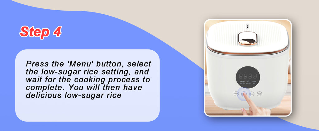 3L Healthy Low Carb Rice Cooker, Low Sugar Digital Steamer,Porridge,Soup, Rice,White Rice, Steel Filter Basket，5 CooFunctions,24H Timer & Auto Keep Warm