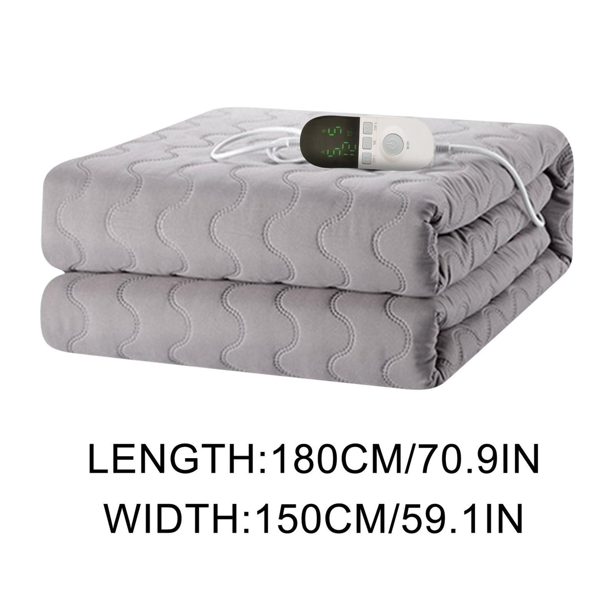 LnjYIGJ Heated Mattress Pad Single Control Easy Set And Fast Heating Technology Detachable Electric Heating Bed Toppers Electric Blankets