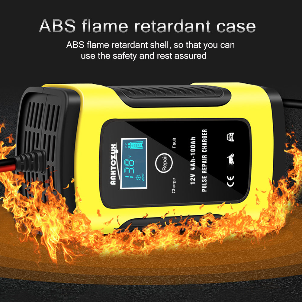 12V 6A Fully-Automatic Smart Trickle Charger: Keep Your Car, Motorcycle, Boat, RV, ATV & Lawn Mower Batteries Charged & Repaired!