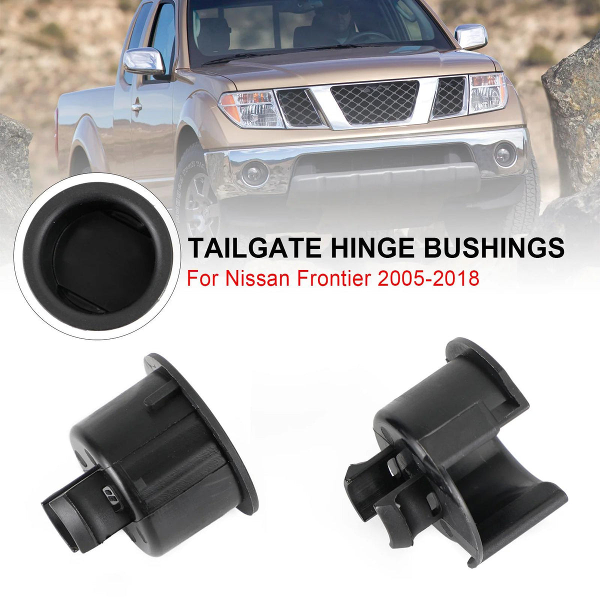 Nissan Frontier 2005-2023 2PCS Rear Tailgate Hinge Bushing Set 93478-ZP50A Generic