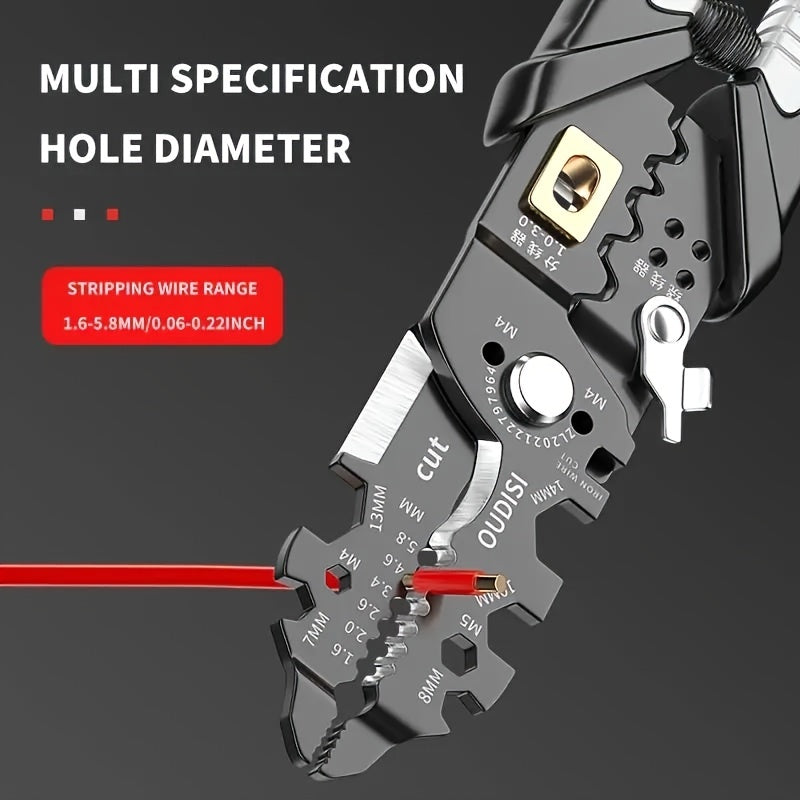 Car Wire Stripper, Multi-function Stripping Pliers, Hardware Tools For Wire Winding, Wire Cutting, Wire Stripping And Wire Pressing