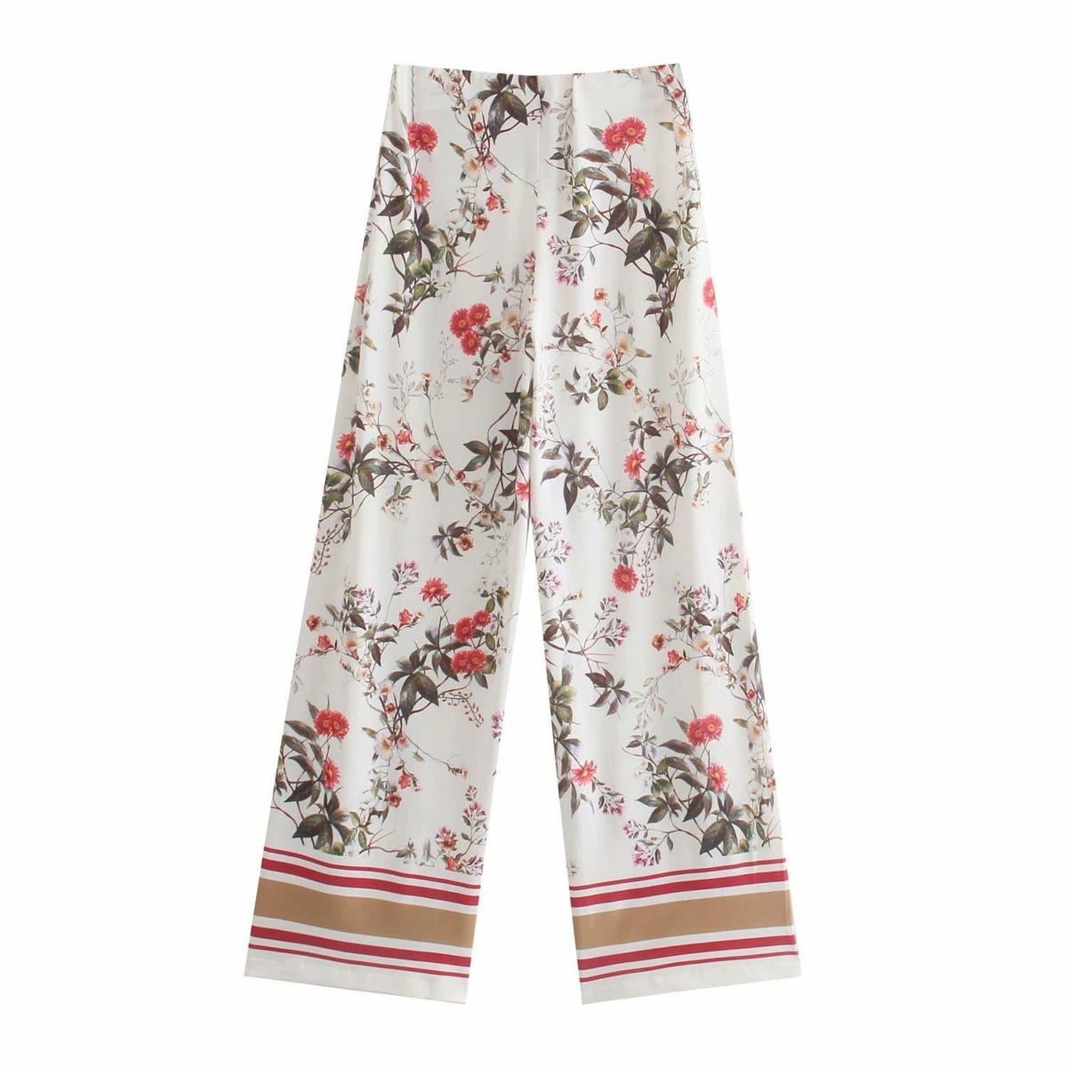 high waist fluid summer baggy pants