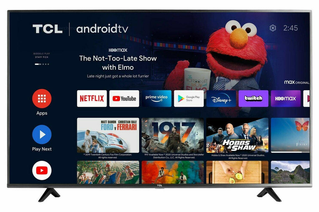 tcl 50s434 50" 4k ultra hd hdr led android smart tv