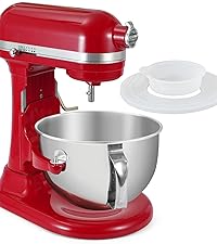 Ice Cream Attachment Compatible with  4.5/5/6/7QT Mixers | Makes 2 Quarts of Ice Cream,Compatible with  Ice Cream Maker Attachment,Dishwasher safe(Not Fit 3.5QT Mixers)