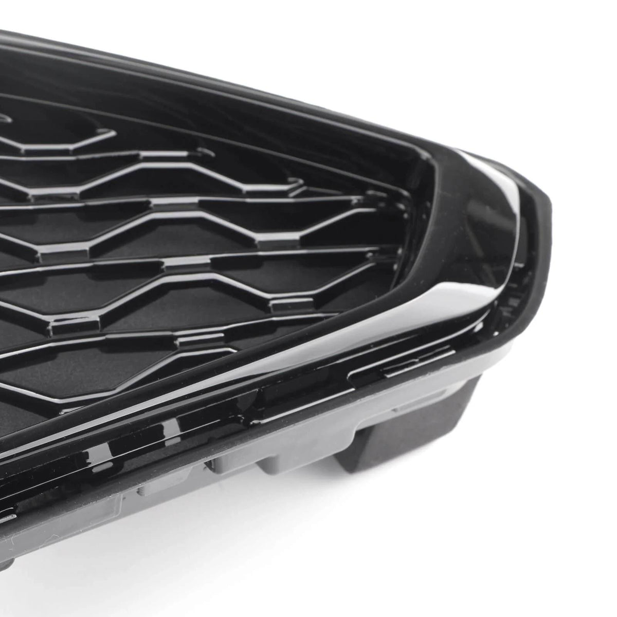 Front Bumper Grille Honeycomb Trim Gloss Black Grille For 2017-2023 Fusion Generic