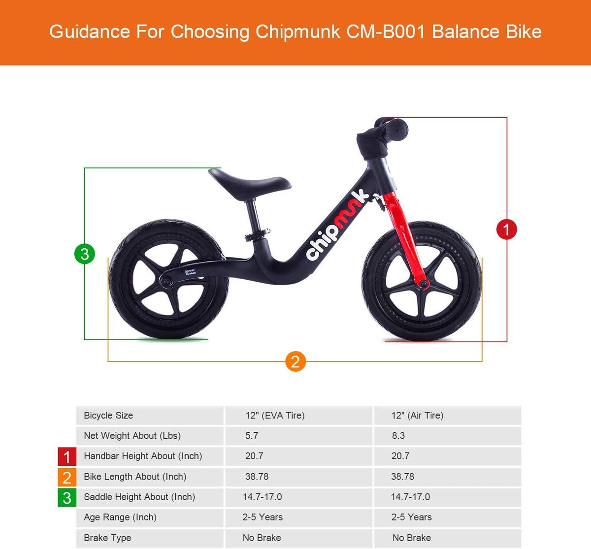 Chipmunk RoyalBaby Sport  Bike for 2 to 5 Years Boys and Girls, No Pedal WalBike with Lightweight Magnesium Frame, EVA or Airfilled Tire, Multicolor Available