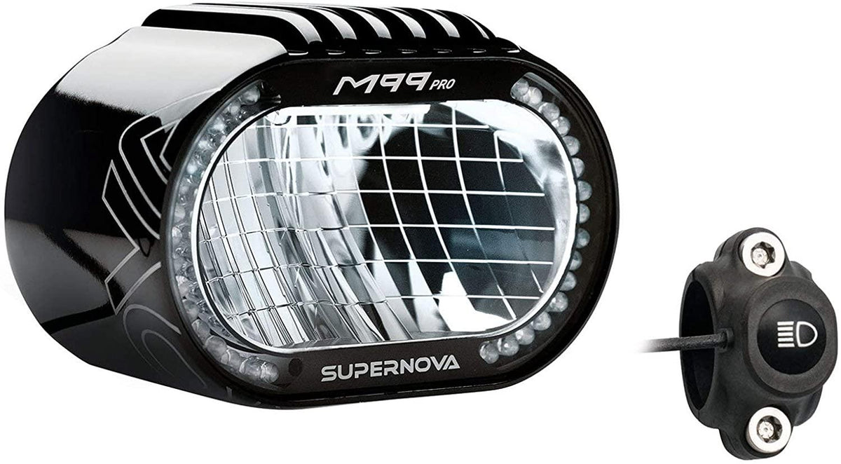 Supernova Unisex – Adult's M99 Pro Bicycle Light, Black, 1100-1600 Lumen