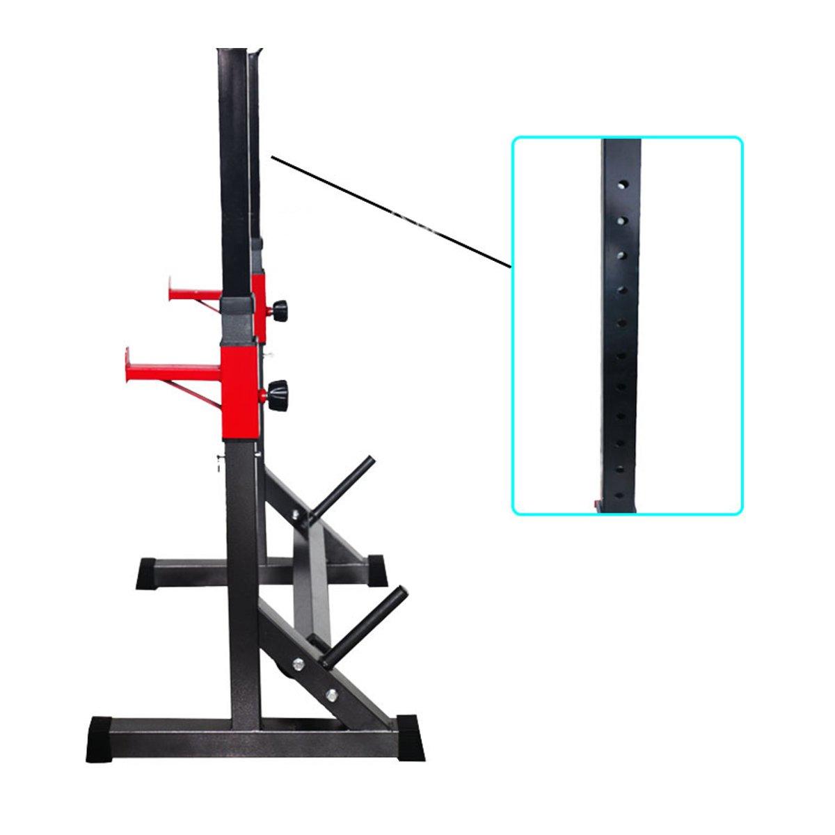 Squat Rack, Adjustable Height 32-64Inch Portable Dumbbell Racks Stand, Sturdy Steel Max Load 770 Lbs, Multi-Function Barbell Rack, Barbell Stand Weight Lifting Rack Gym