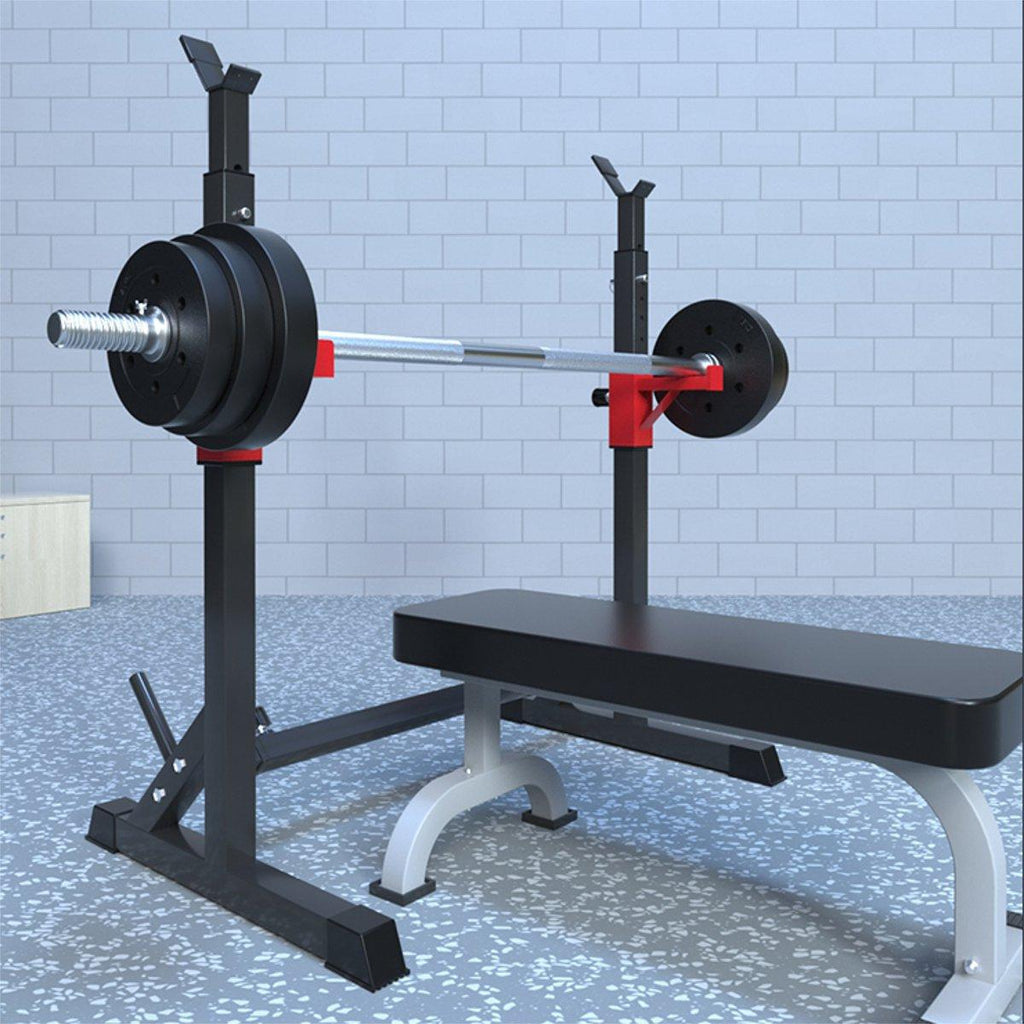 Squat Rack, Adjustable Height 32-64Inch Portable Dumbbell Racks Stand, Sturdy Steel Max Load 770 Lbs, Multi-Function Barbell Rack, Barbell Stand Weight Lifting Rack Gym